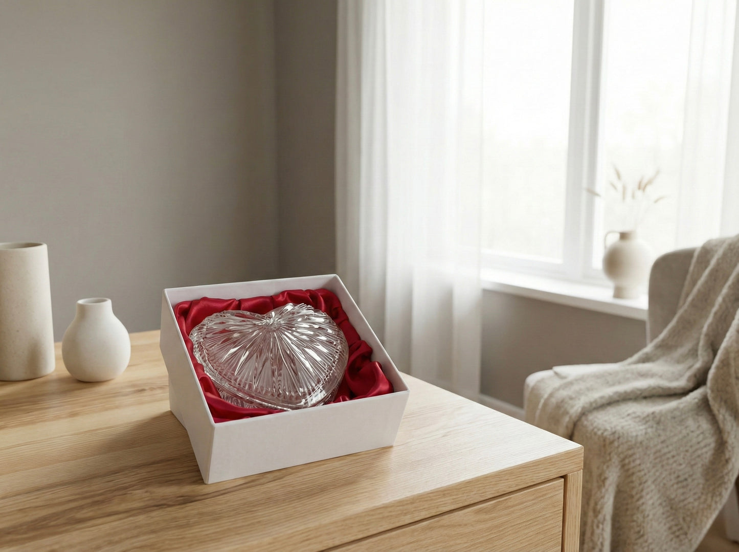 Crystal Heart Jewel Box
